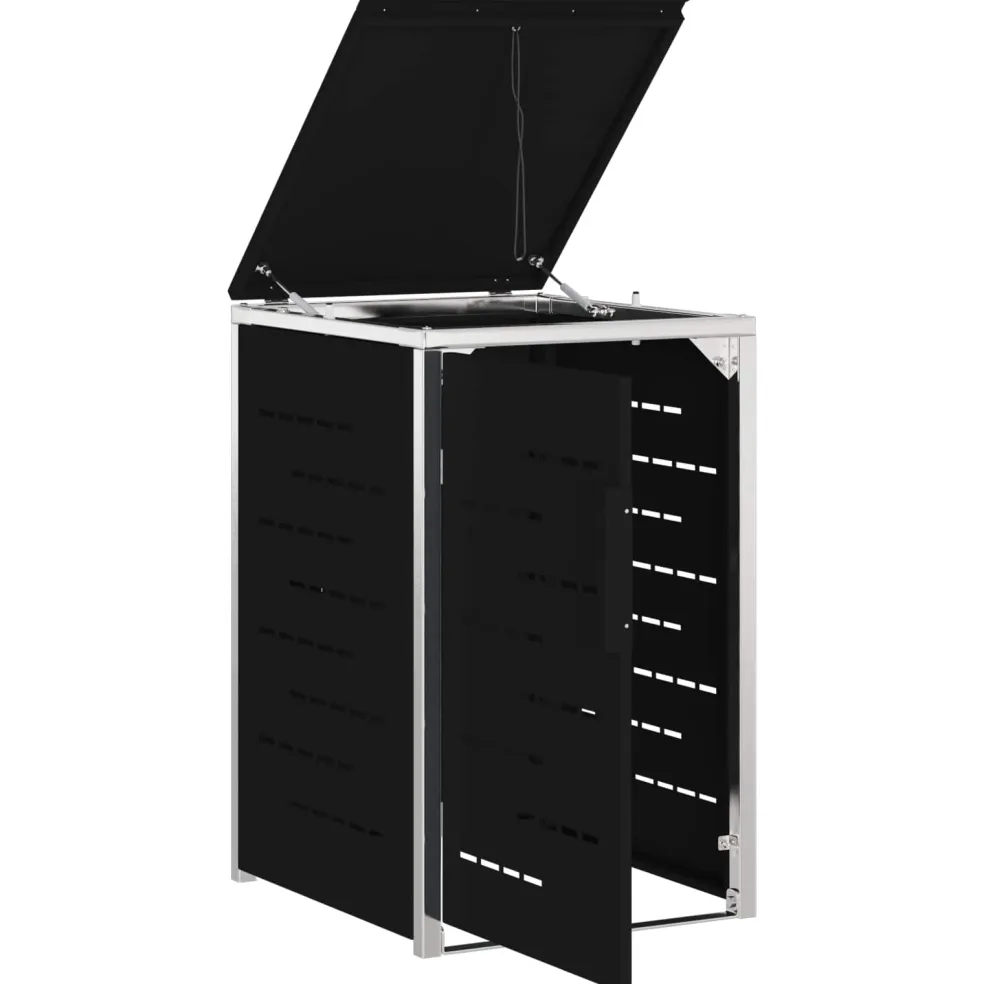 vidaXL Containerombouw for 1 Bin 240L Zwart