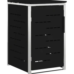 vidaXL Containerombouw for 1 Bin 240L Zwart