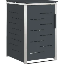vidaXL Containerombouw for 1 Bin 240L Antracietkleurig
