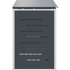 vidaXL Containerombouw for 3 Bins 240L Roestvrij staal