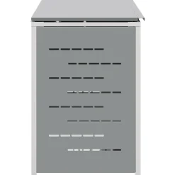 vidaXL Containerombouw Roestvrij staal Grijs