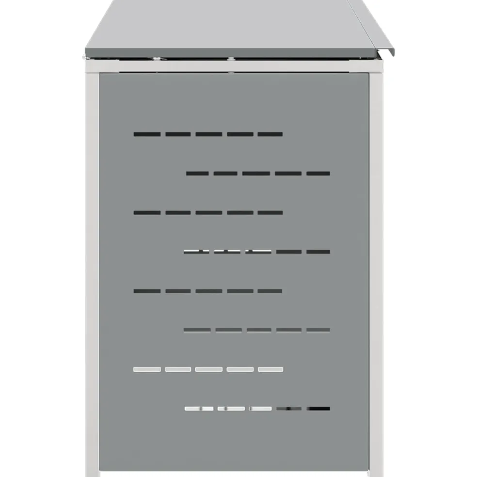 vidaXL Containerombouw Roestvrij staal Grijs