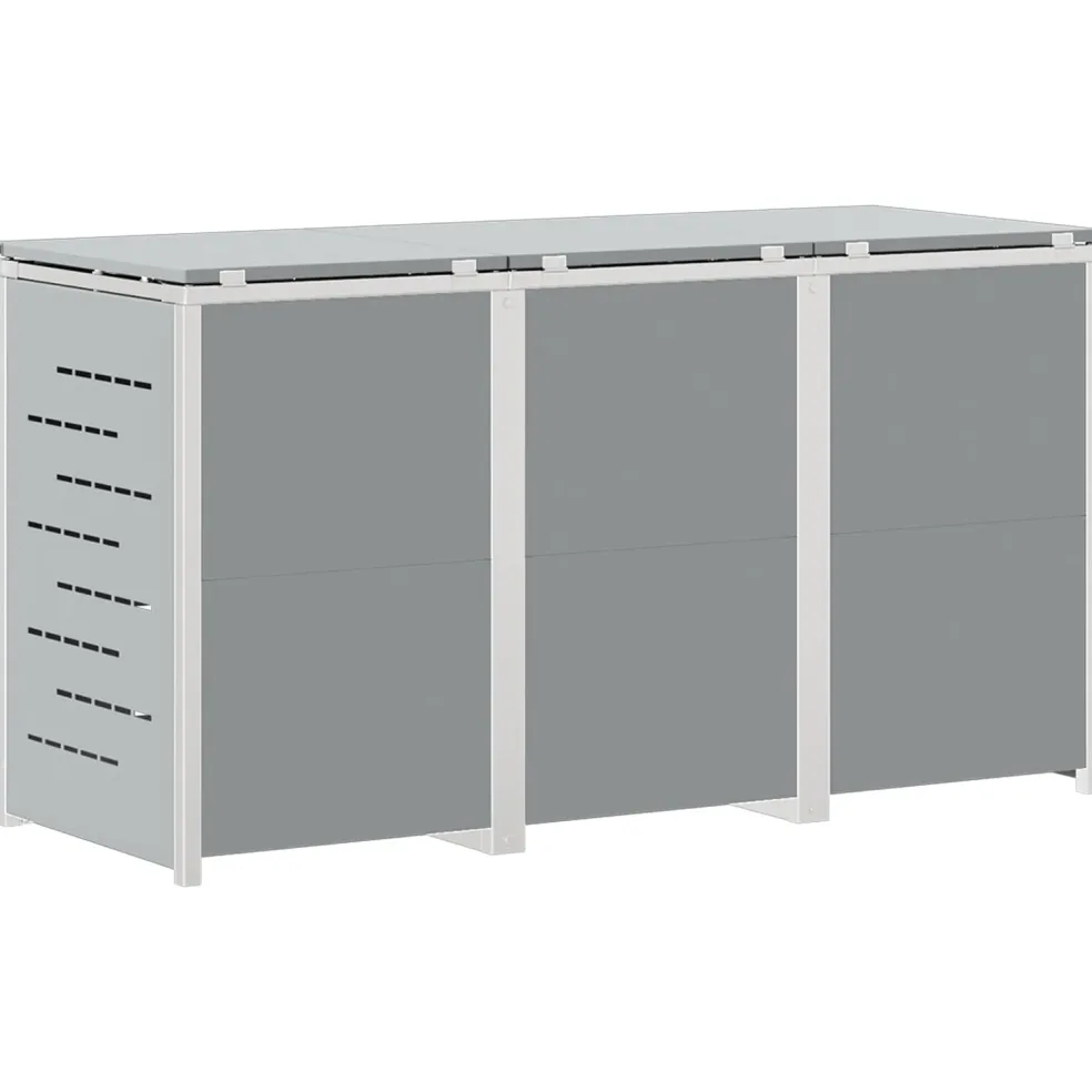vidaXL Containerombouw Roestvrij staal Grijs