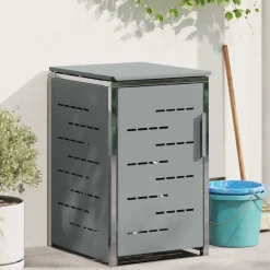 vidaXL Containerombouw voor 1 bak 240L Grijs