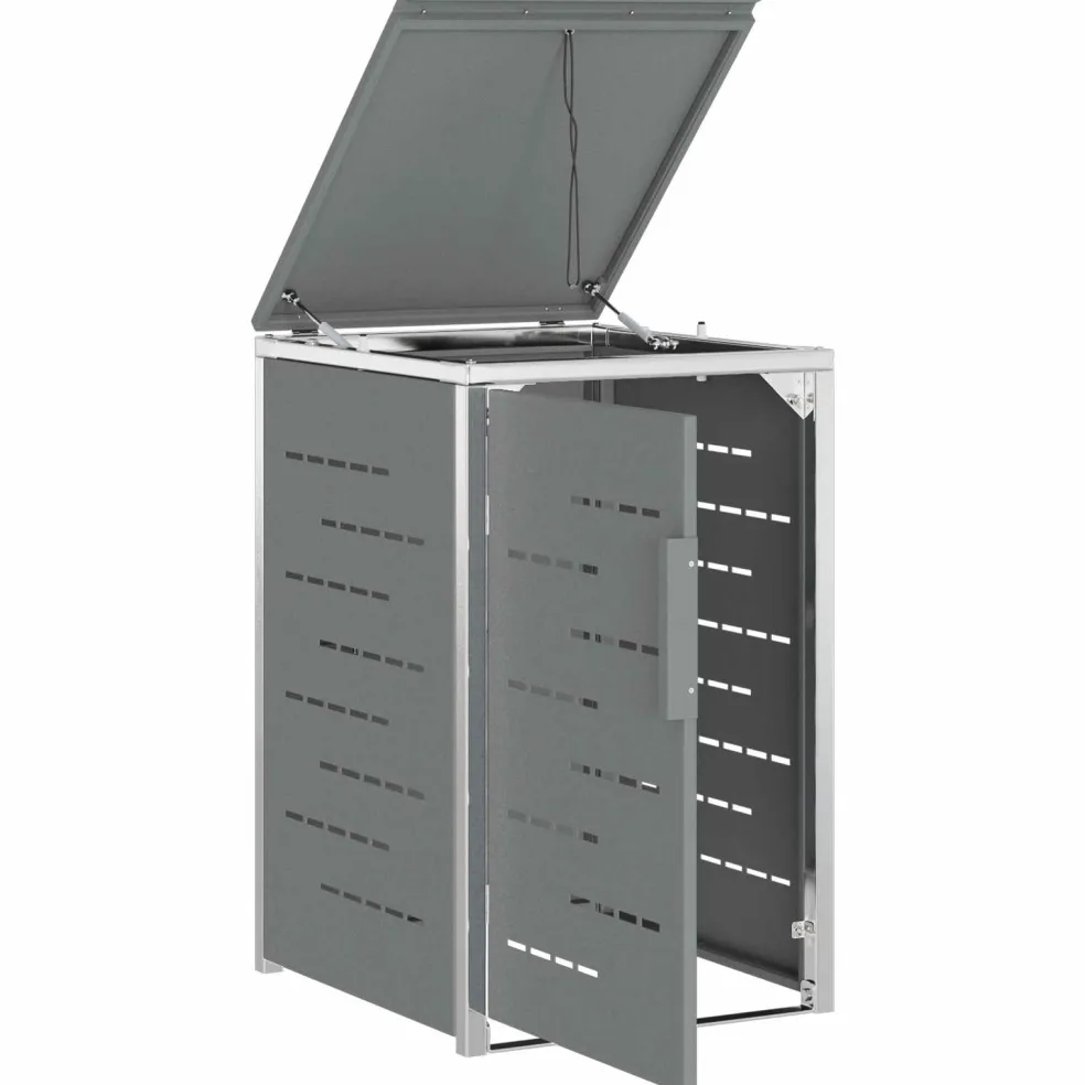 vidaXL Containerombouw voor 1 bak 240L Grijs