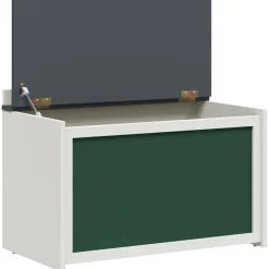 vidaXL Creatieve opslag voor kinderen ROROS Grijs en Wit Bewerkt hout