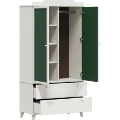 vidaXL Creatieve opslag voor kinderen ROROS Wit 90 x 45 x 180 cm