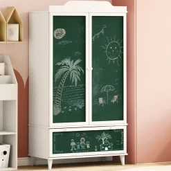 vidaXL Creatieve opslag voor kinderen ROROS Wit 90 x 45 x 165 cm