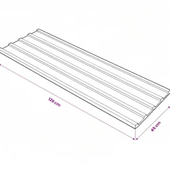 vidaXL Dakpaneel 12 st Antraciet 129 x 45 cm Gegalvaniseerd staal