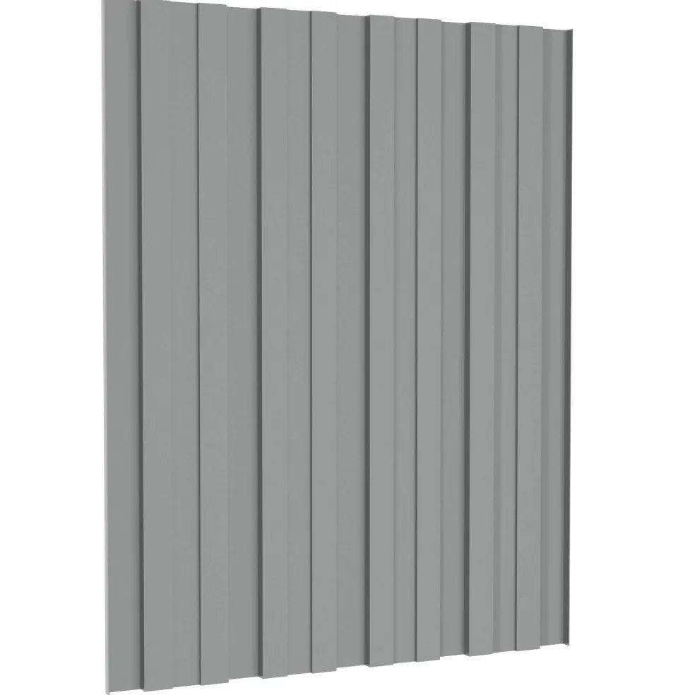 vidaXL Dakpaneel 12 st Grijs 60 x 45 cm Verzinkt staal