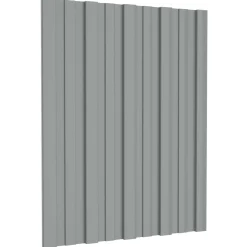 vidaXL Dakpaneel 12 st Grijs 60 x 45 cm Verzinkt staal