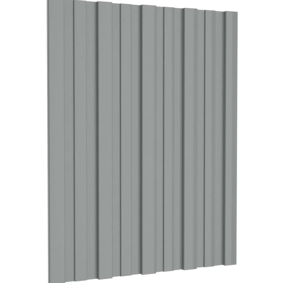 vidaXL Dakpaneel 12 st Grijs 60 x 45 cm Verzinkt staal