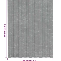vidaXL Dakpaneel 36 st zilver 60 x 45 cm Verzinkt staal