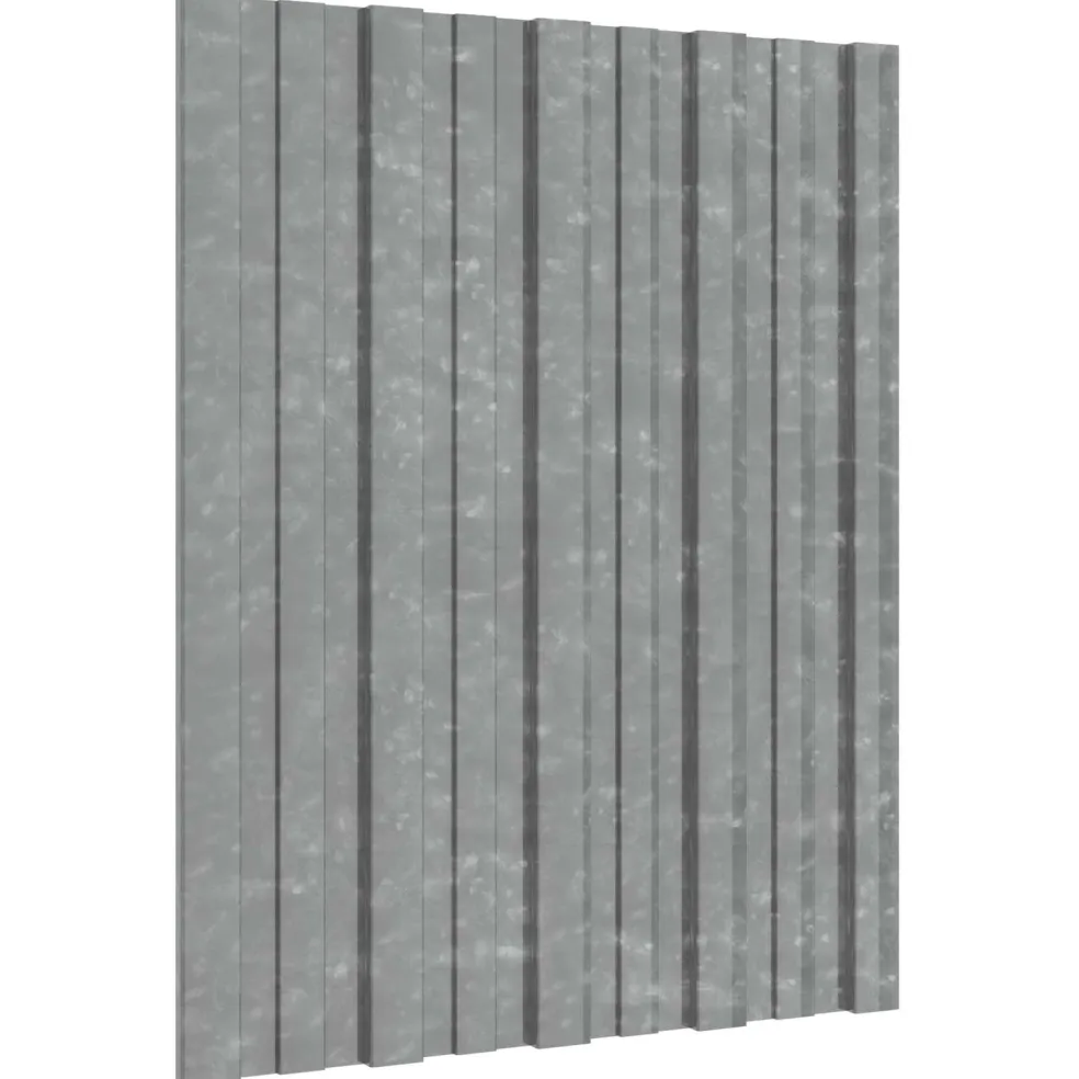vidaXL Dakpaneel 36 st zilver 60 x 45 cm Verzinkt staal