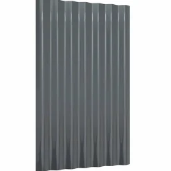 vidaXL Dakpanelen 12 st 60x36 cm gegalvaniseerd staal antracietkleurig