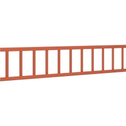 vidaXL Dak sneeuwbeugel Rood 100 x 2,5 x 20 cm Staal