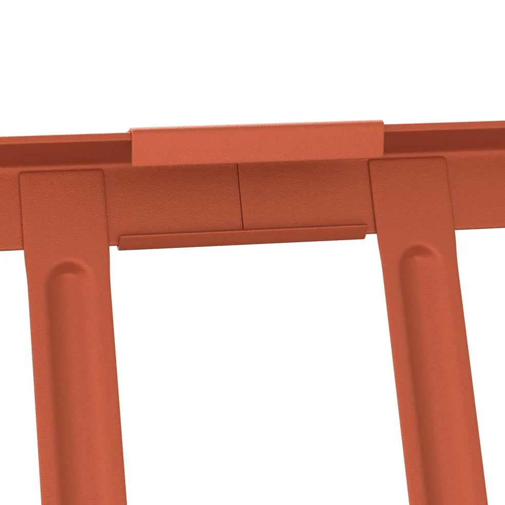 vidaXL Dak sneeuwbeugel Rood 100 x 2,5 x 20 cm Staal