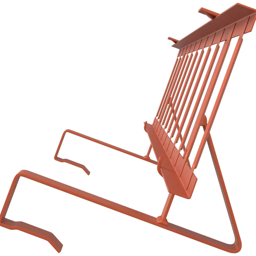 vidaXL Dak sneeuwbeugel Rood 300 x 29,5 x 34,5 cm Staal