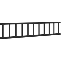 vidaXL Dak sneeuwbeugel Zwart 100 x 2,5 x 20 cm Staal
