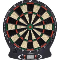 vidaXL Dartbord elektrisch met darts polypropeen zwart