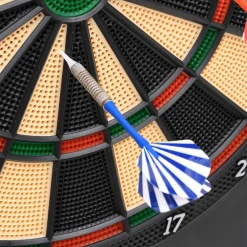 vidaXL Dartbord elektrisch met darts polypropeen zwart