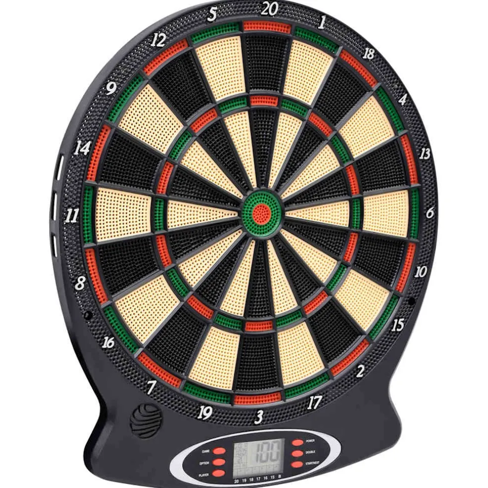 vidaXL Dartbord elektrisch met darts polypropeen zwart