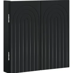 vidaXL Dartbord Kabinet ALKMAAR Zwart 52,5 x 10,5 x 53,5 cm