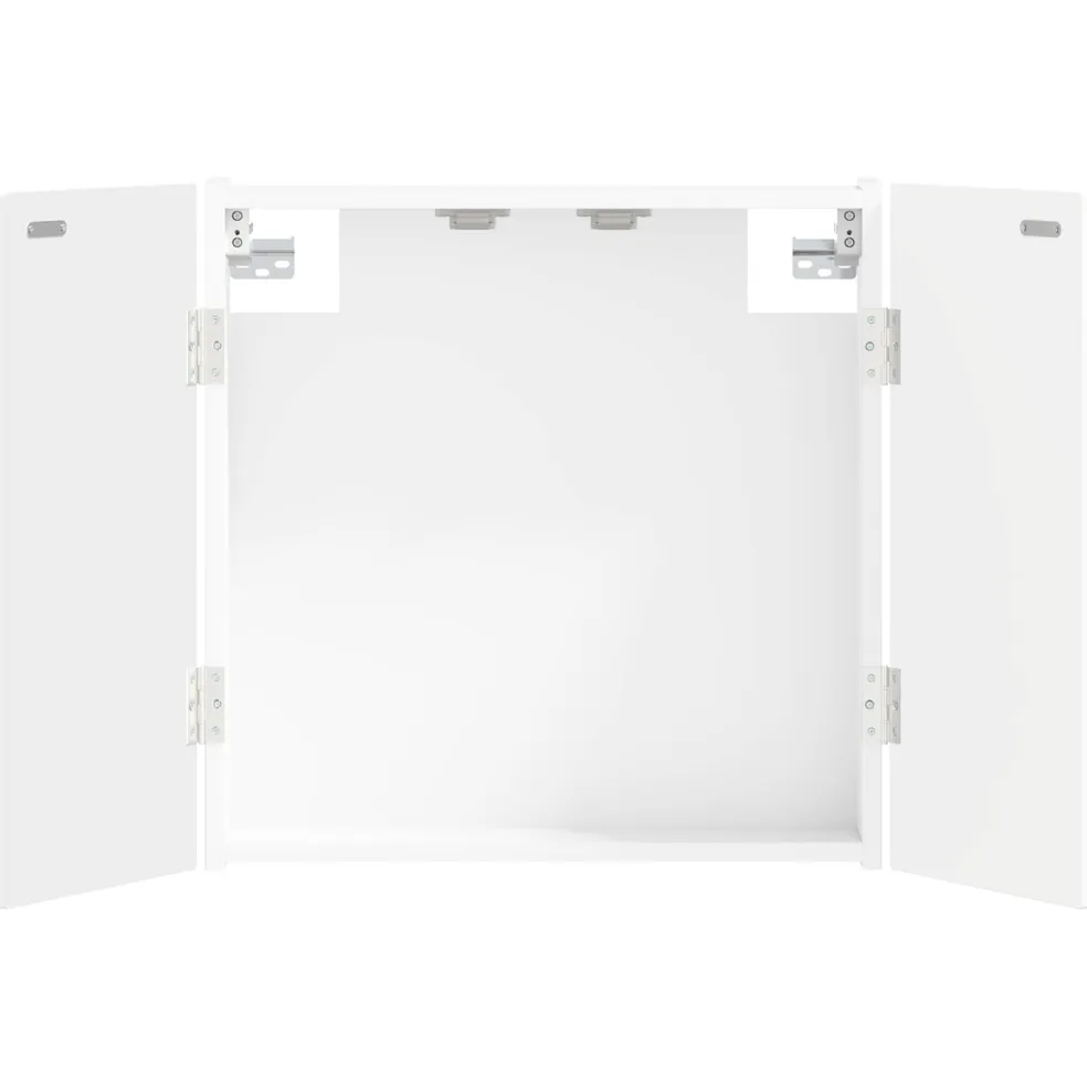 vidaXL Dartbord Kabinet ALKMAAR Wit 52,5 x 10,5 x 53,5 cm Bewerkt hout
