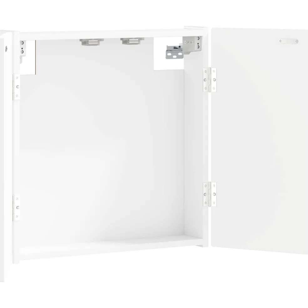 vidaXL Dartbord Kabinet ALKMAAR Wit 52,5 x 10,5 x 53,5 cm Bewerkt hout