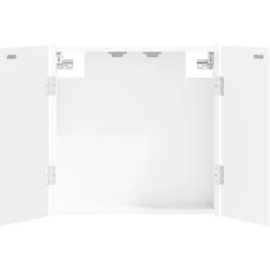 vidaXL Dartbord Kabinet ARNHEM Wit 52,5 x 10,5 x 53,5 cm Bewerkt hout