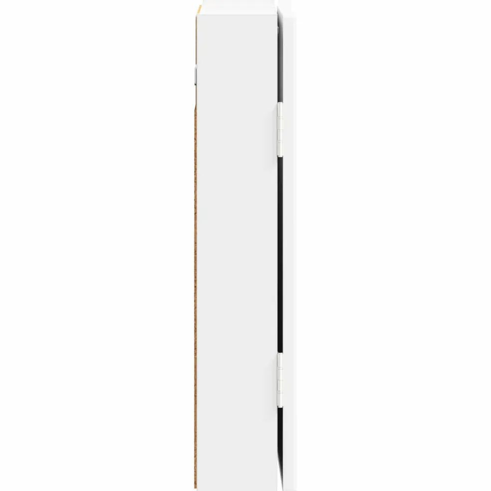 vidaXL Dartbord Kabinet ARNHEM Hoogglans Wit 52,5 x 10,5 x 53,5 cm