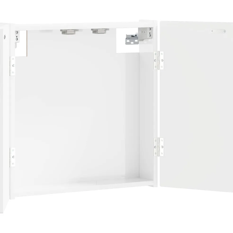 vidaXL Dartbord Kabinet ARNHEM Hoogglans Wit 52,5 x 10,5 x 53,5 cm
