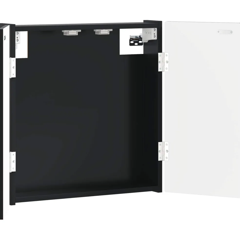 vidaXL Dartbord Kabinet ARNHEM Zwart 52,5 x 10,5 x 53,5 cm