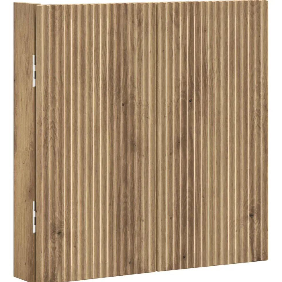 vidaXL Dartbord Kabinet ARNHEM Artisanaal eiken 52,5 x 10,5 x 53,5 cm