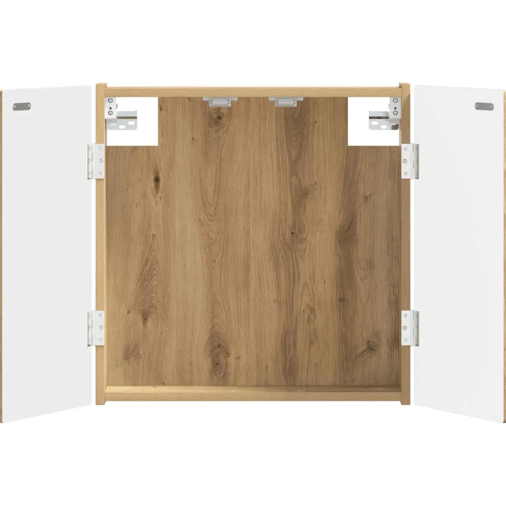 vidaXL Dartbord Kabinet ARNHEM Artisanaal eiken 52,5 x 10,5 x 53,5 cm