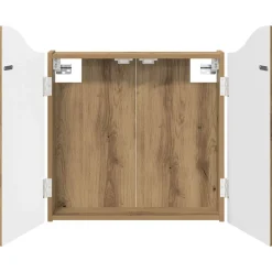 vidaXL Dartbord Kabinet Artisanaal eiken 56 x 12 x 63 cm Bewerkt hout