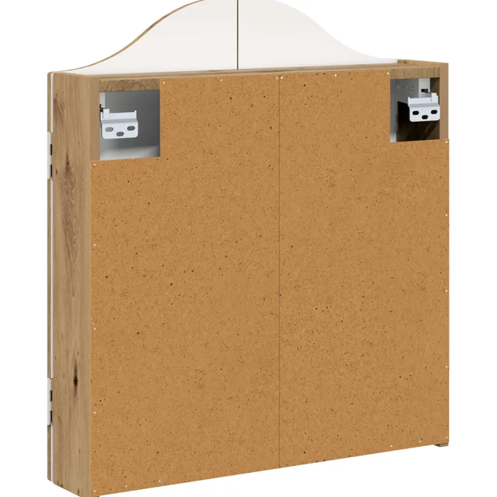 vidaXL Dartbord Kabinet Artisanaal eiken 56 x 12 x 63 cm Bewerkt hout