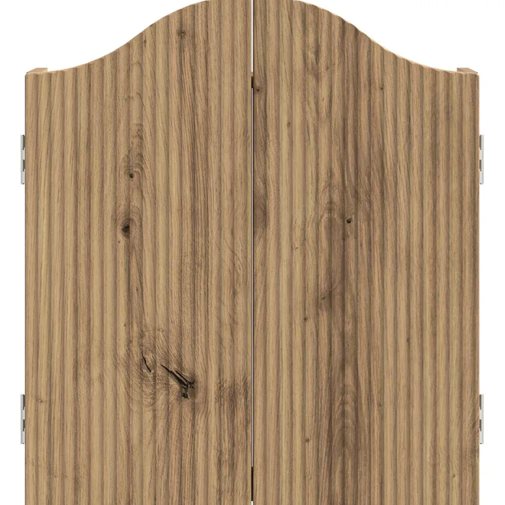 vidaXL Dartbord Kabinet Artisanaal eiken 56 x 12 x 63 cm Bewerkt hout