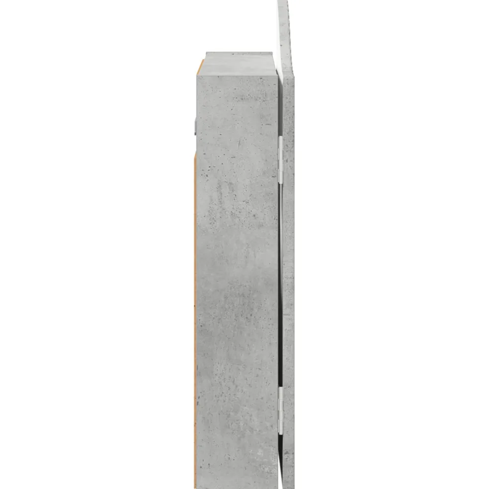 vidaXL Dartbord Kabinet Betongrijs 56 x 12 x 63 cm Bewerkt hout