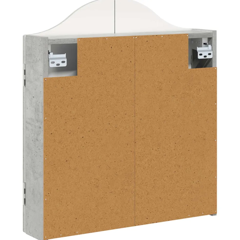 vidaXL Dartbord Kabinet Betongrijs 56 x 12 x 63 cm Bewerkt hout
