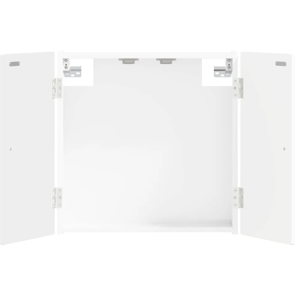 vidaXL Dartbord Kabinet BREDA Hoogglans Wit 52,5 x 10,5 x 53,5 cm