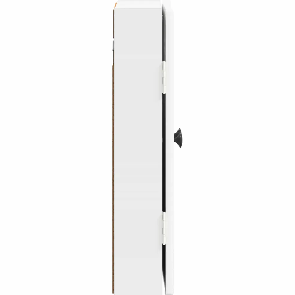 vidaXL Dartbord Kabinet BREDA Hoogglans Wit 52,5 x 10,5 x 53,5 cm