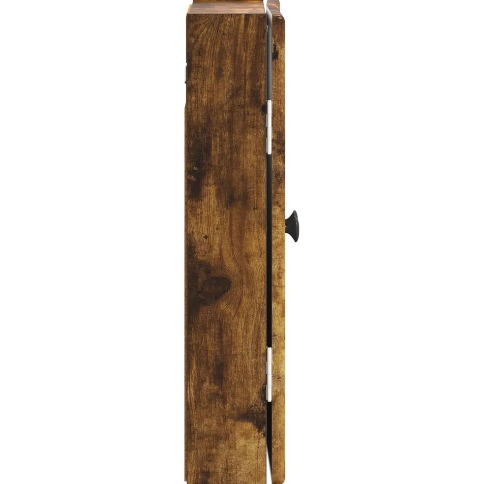 vidaXL Dartbord Kabinet BREDA Gerookt eiken 52,5 x 10,5 x 53,5 cm