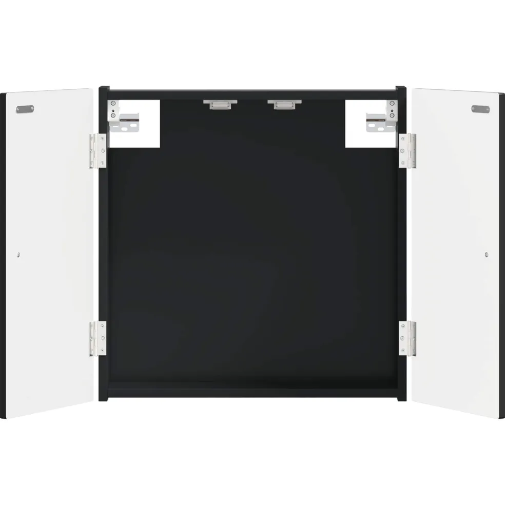 vidaXL Dartbord Kabinet BREDA Wit 52,5 x 10,5 x 53,5 cm Bewerkt hout