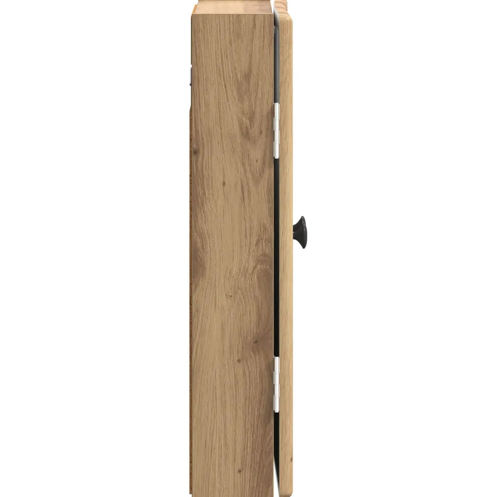 vidaXL Dartbord Kabinet BREDA Artisanaal eiken 52,5 x 10,5 x 53,5 cm