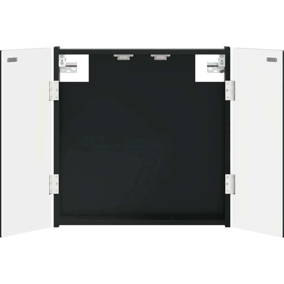 vidaXL Dartbord Kabinet DELFT Zwart 52,5 x 10,5 x 53,5 cm Bewerkt hout