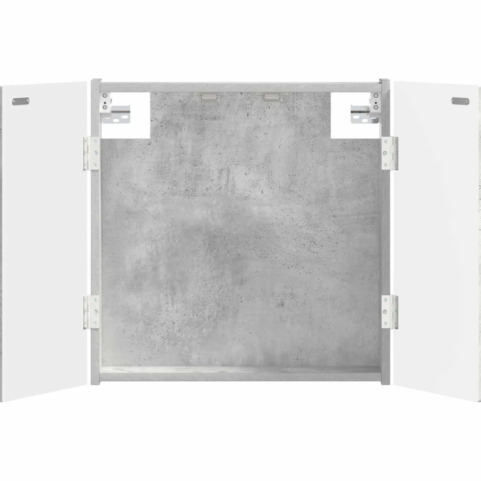 vidaXL Dartbord Kabinet DELFT Betongrijs 52,5 x 10,5 x 53,5 cm