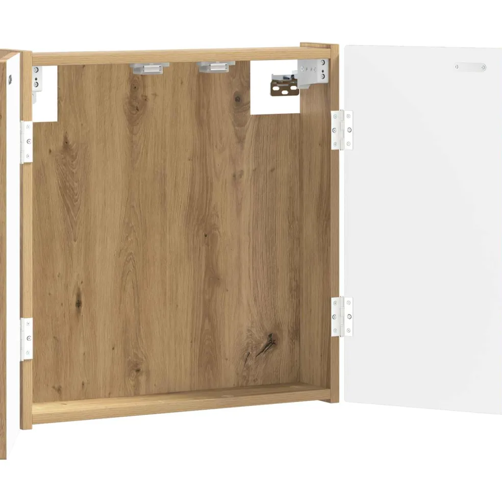 vidaXL Dartbord Kabinet DELFT Artisanaal eiken 52,5 x 10,5 x 53,5 cm