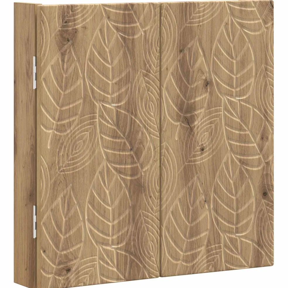 vidaXL Dartbord Kabinet DELFT Artisanaal eiken 52,5 x 10,5 x 53,5 cm