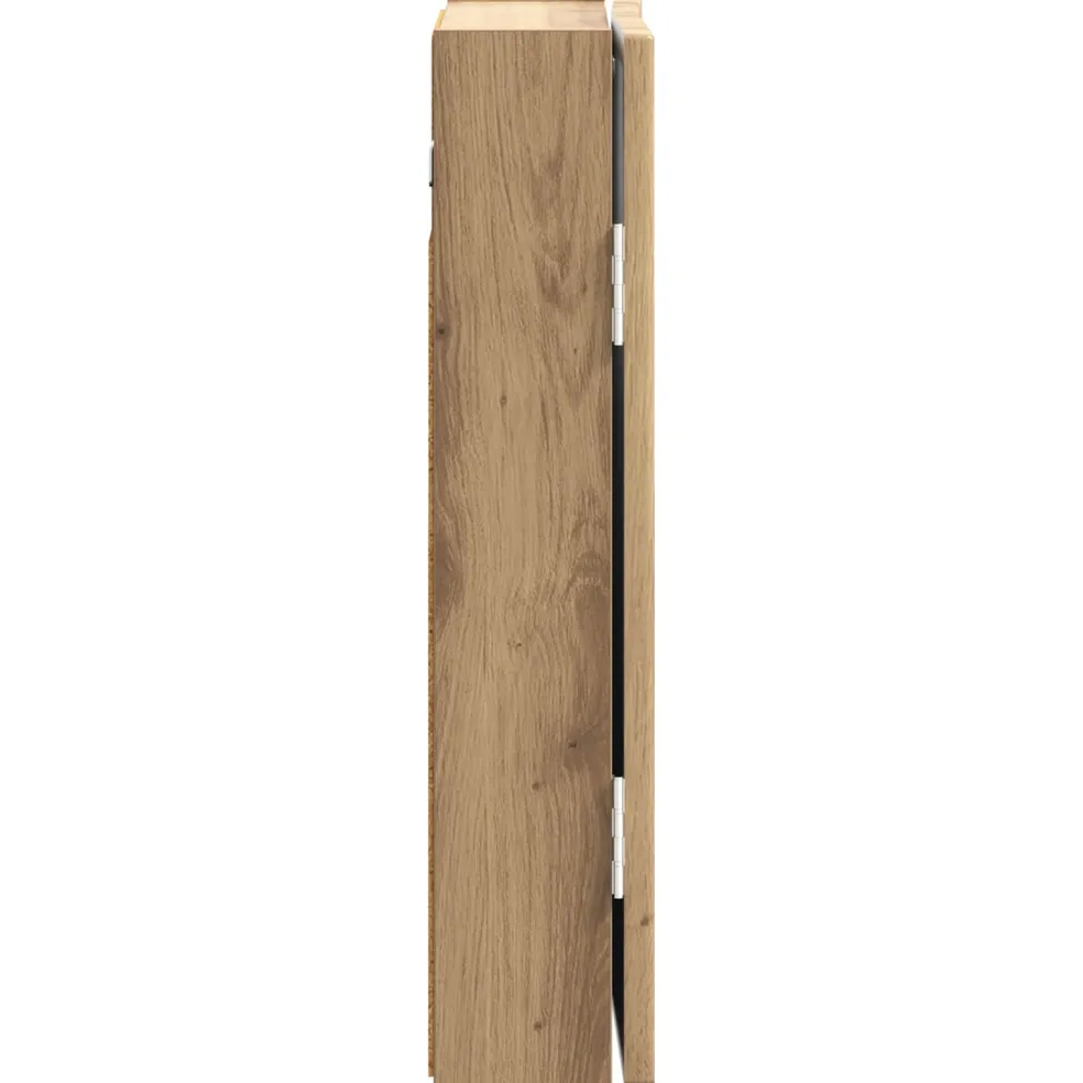 vidaXL Dartbord Kabinet DELFT Artisanaal eiken 52,5 x 10,5 x 53,5 cm